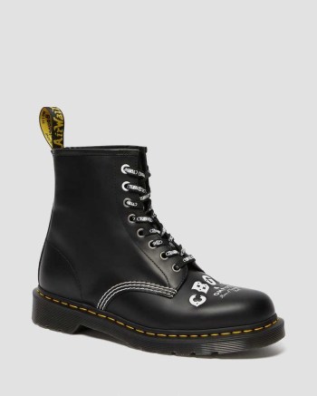 Dr Martens 1460 Cbgb Smooth Leather Šnurovacie Čižmy Damske Čierne | 9743-QDBLT